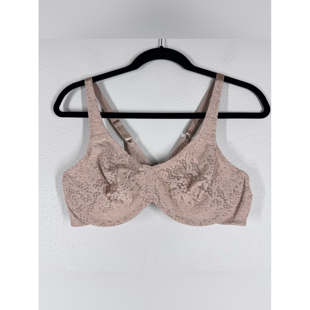 Wacoal 65547 Halo Lace Full Figure Underwire Bra Tan Nude Women’s 40C